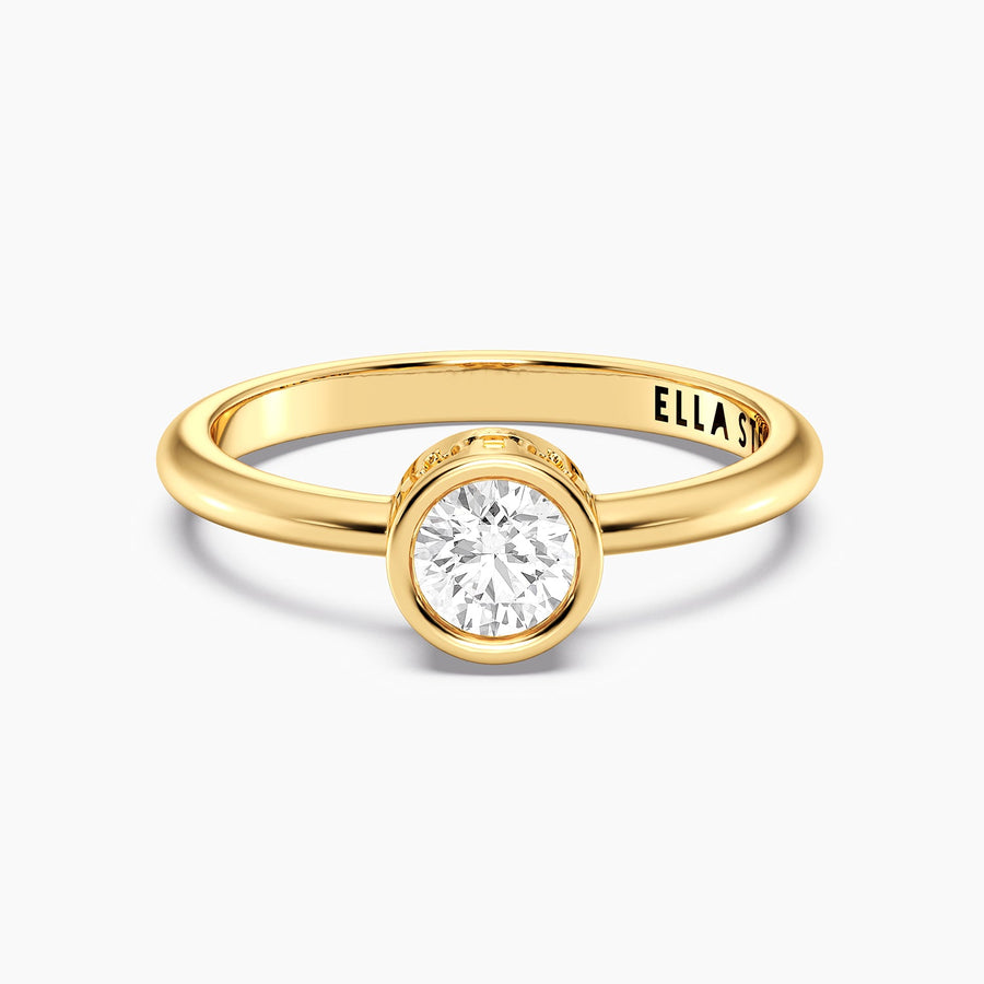 Lab-Grown 0.50 Ct Signature Bezel Ring