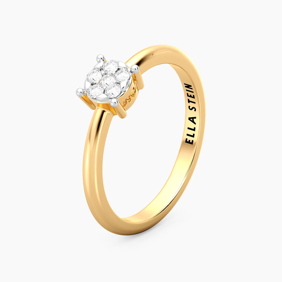 Lab-Grown Small Signature Four Prong Ring
