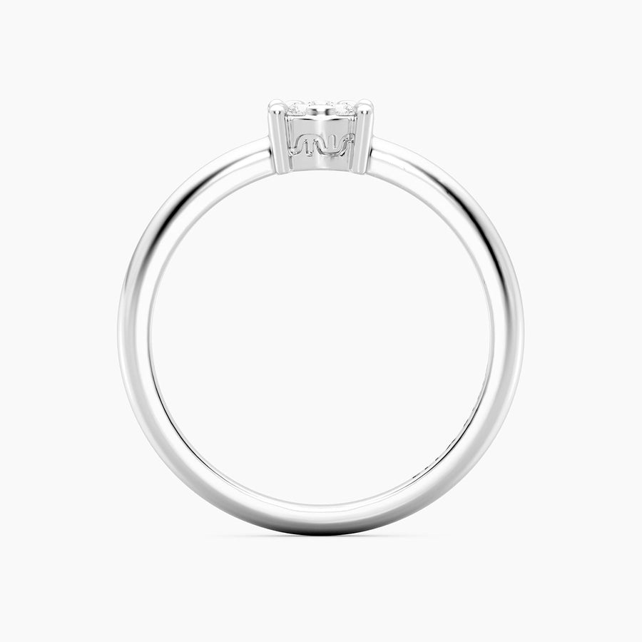 Lab-Grown Small Signature Four Prong Ring