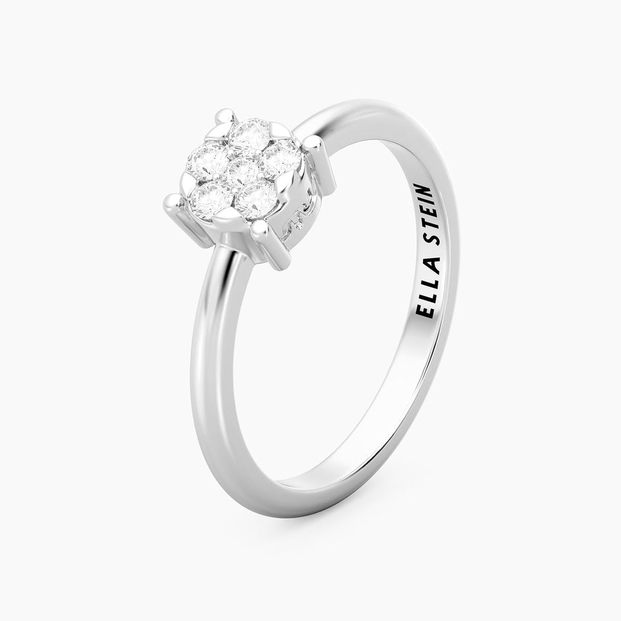 Lab-Grown Large Signature Four Prong Ring
