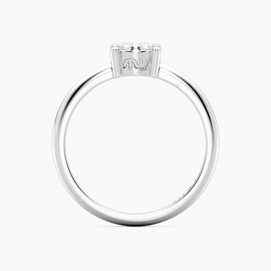 Lab-Grown Large Signature Four Prong Ring