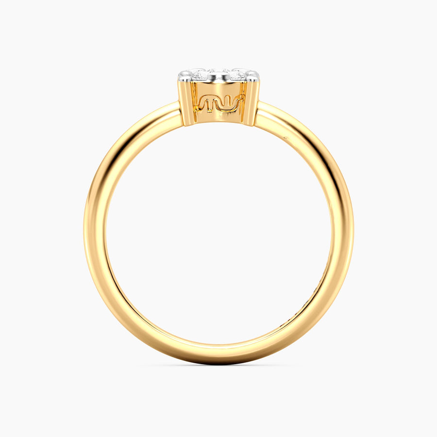 Lab-Grown Large Signature Four Prong Ring