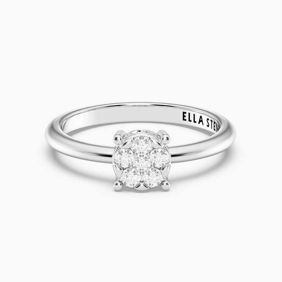 Lab-Grown Large Signature Four Prong Ring
