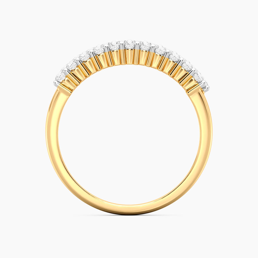 Lab-Grown Golden Aura Diamond Ring