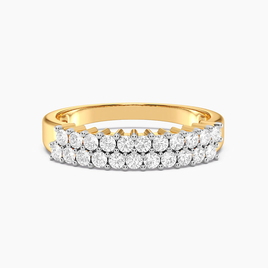 Lab-Grown Golden Aura Diamond Ring