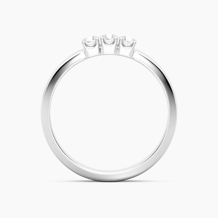 Lab-Grown Trio Band  Ring