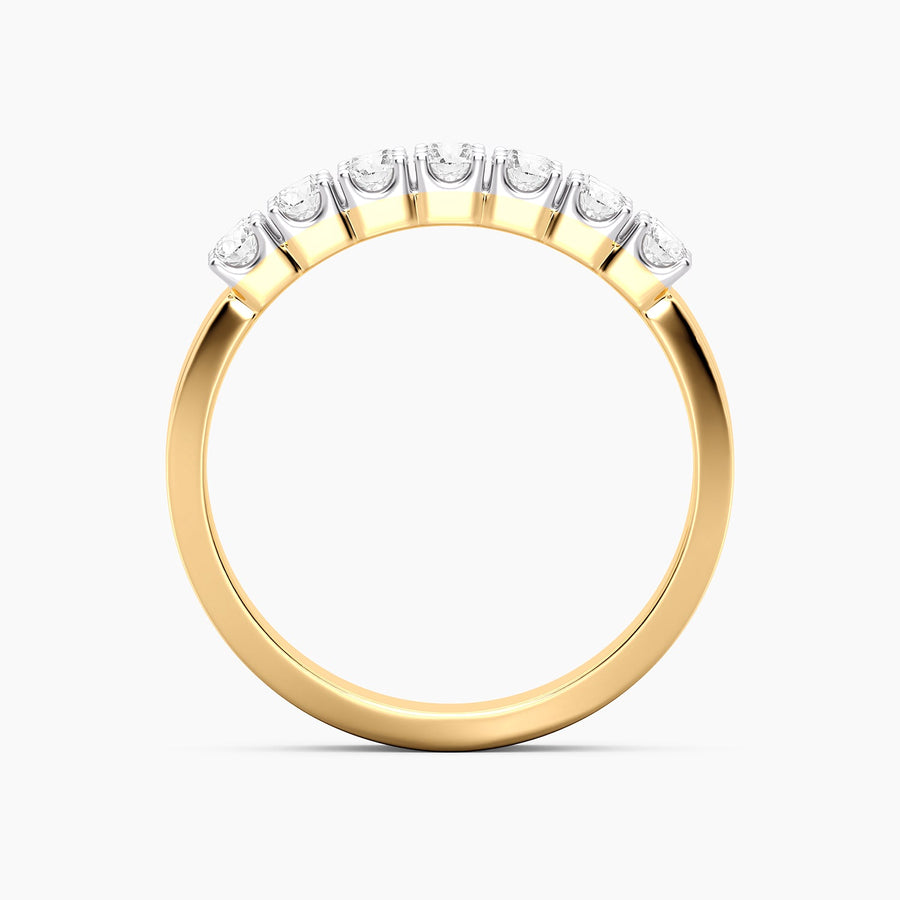 Lab-Grown Pave Double Row Ring