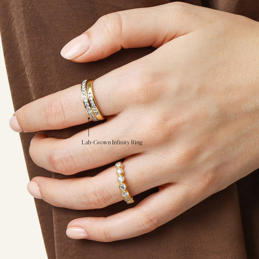Lab-Grown Infinity Ring