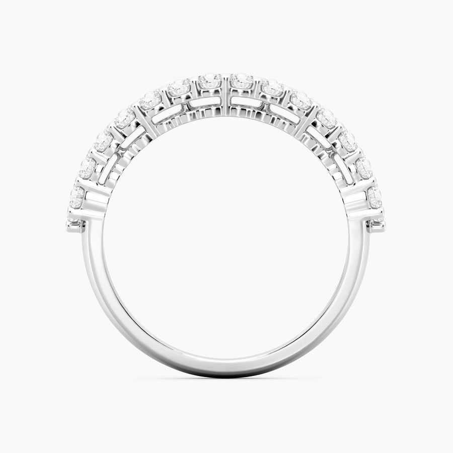 Lab-Grown  Gold Circle Band Ring