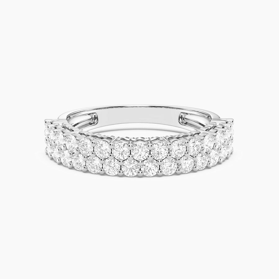 Lab-Grown  Gold Circle Band Ring