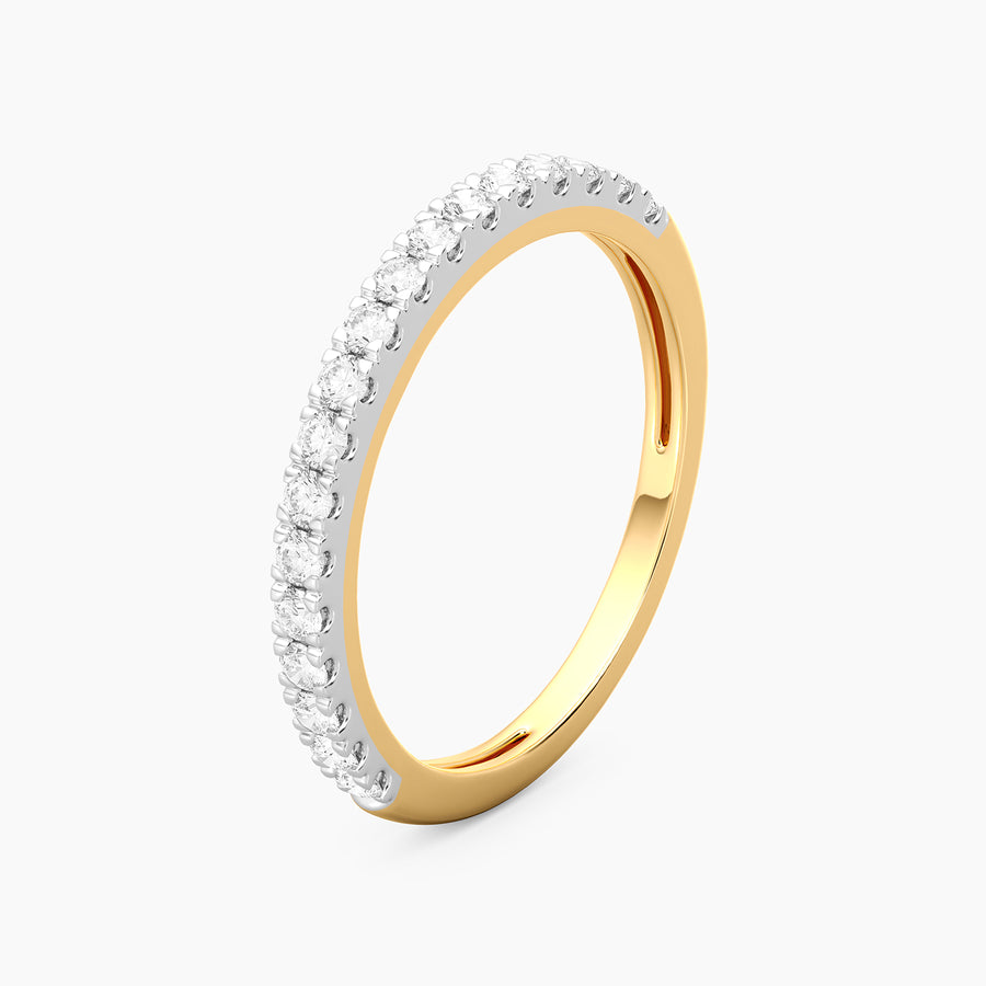 Lab-Grown  Golden Harmony Eternity Ring