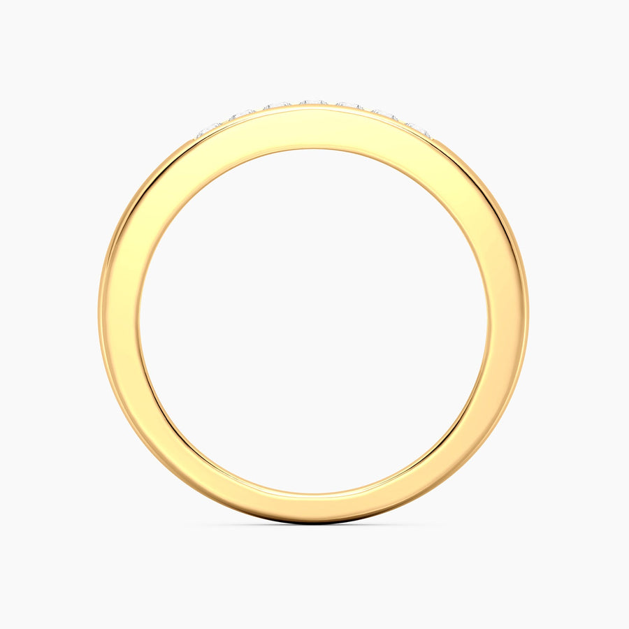 Lab-Grown  0.13  Ct Stackable Symmetry Ring