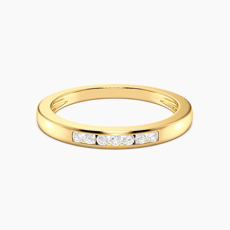 Lab-Grown  0.13  Ct Stackable Symmetry Ring