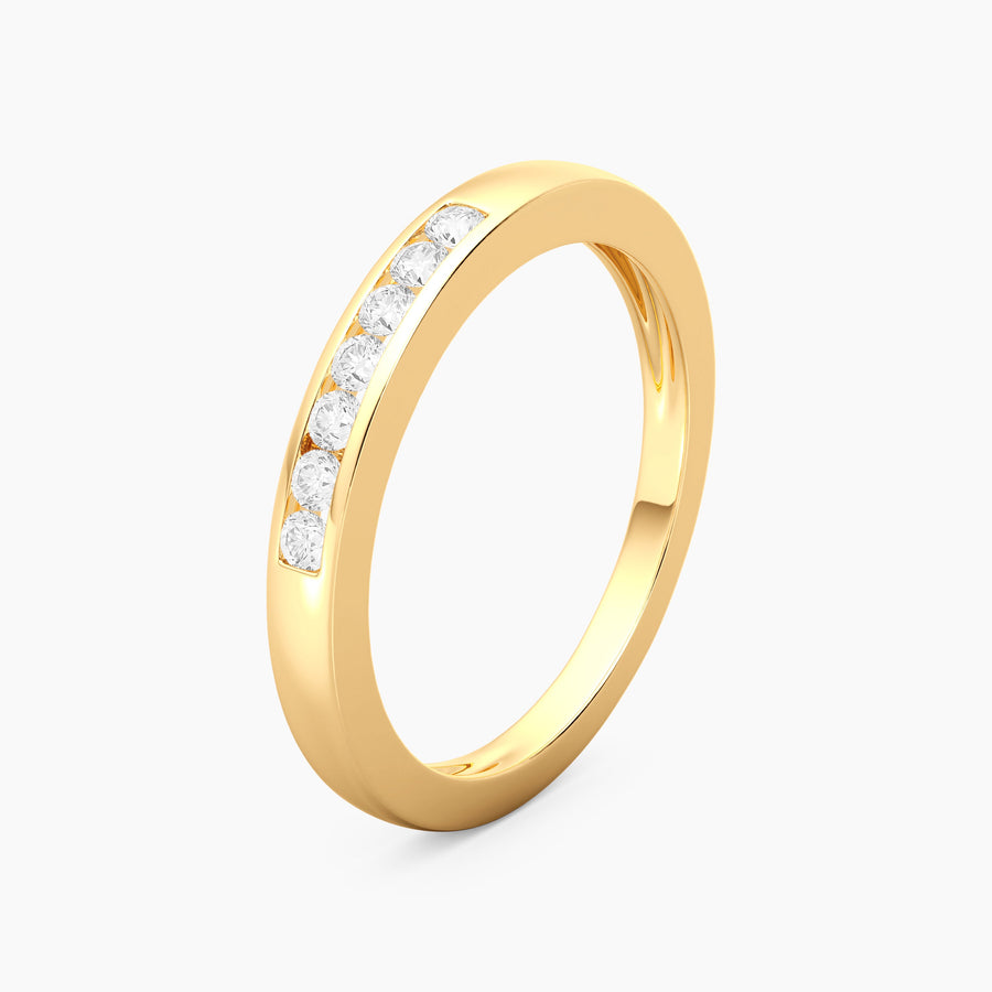 Lab-Grown 0.18 Ct Stackable Symmetry Ring