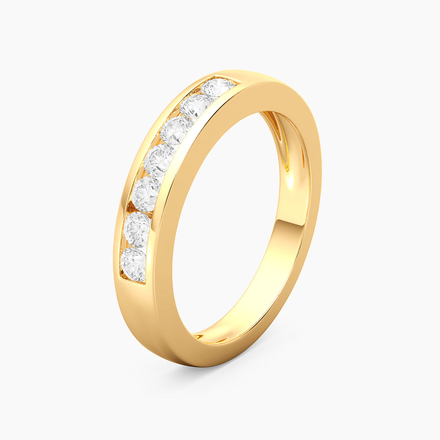 Lab-Grown 0.39 Ct Stackable Symmetry Ring