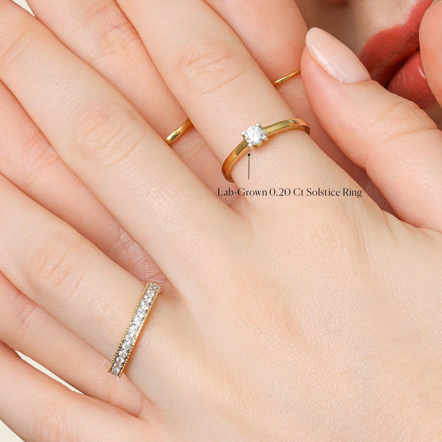 Lab-Grown 0.20 Ct Solstice Ring
