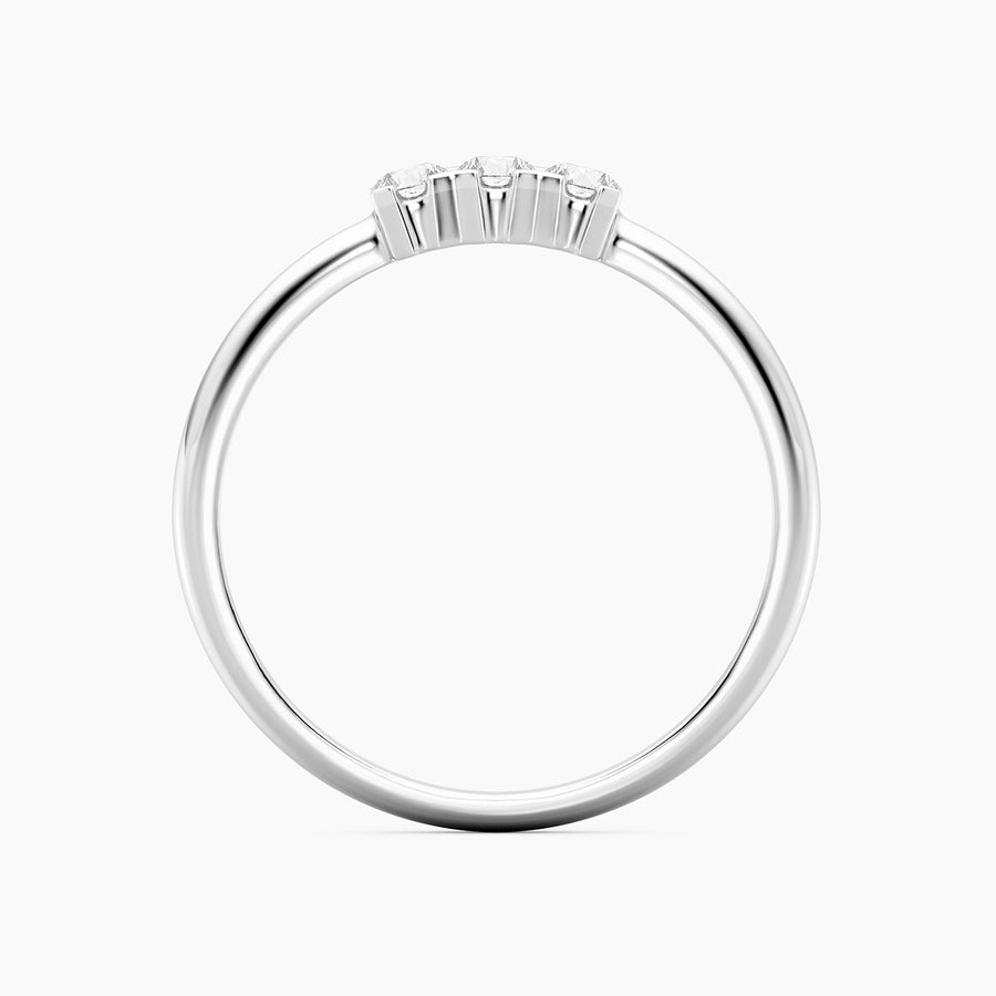 Lab-Grown 0.17 Ct Tri-Stone Brilliance Ring