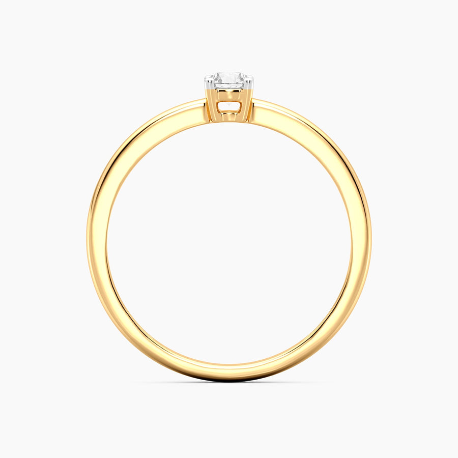 Lab-Grown 0.13 Ct Solo Diamond Stackable Ring