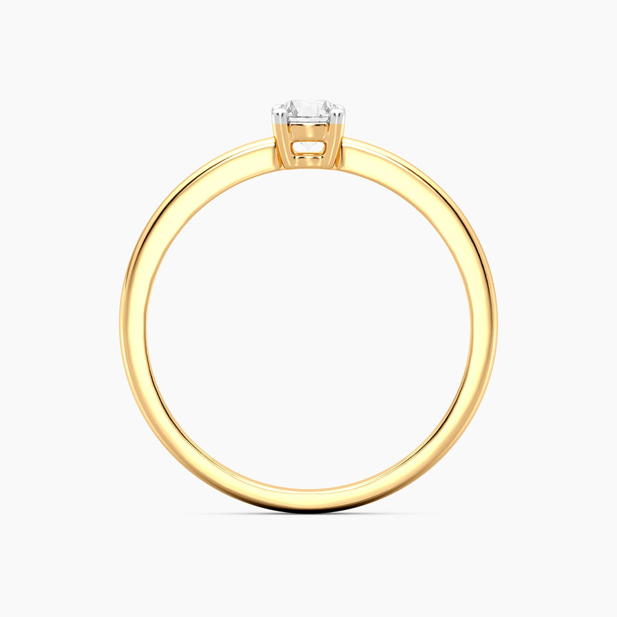 Lab-Grown 0.20 Ct Solo Diamond Stackable Ring