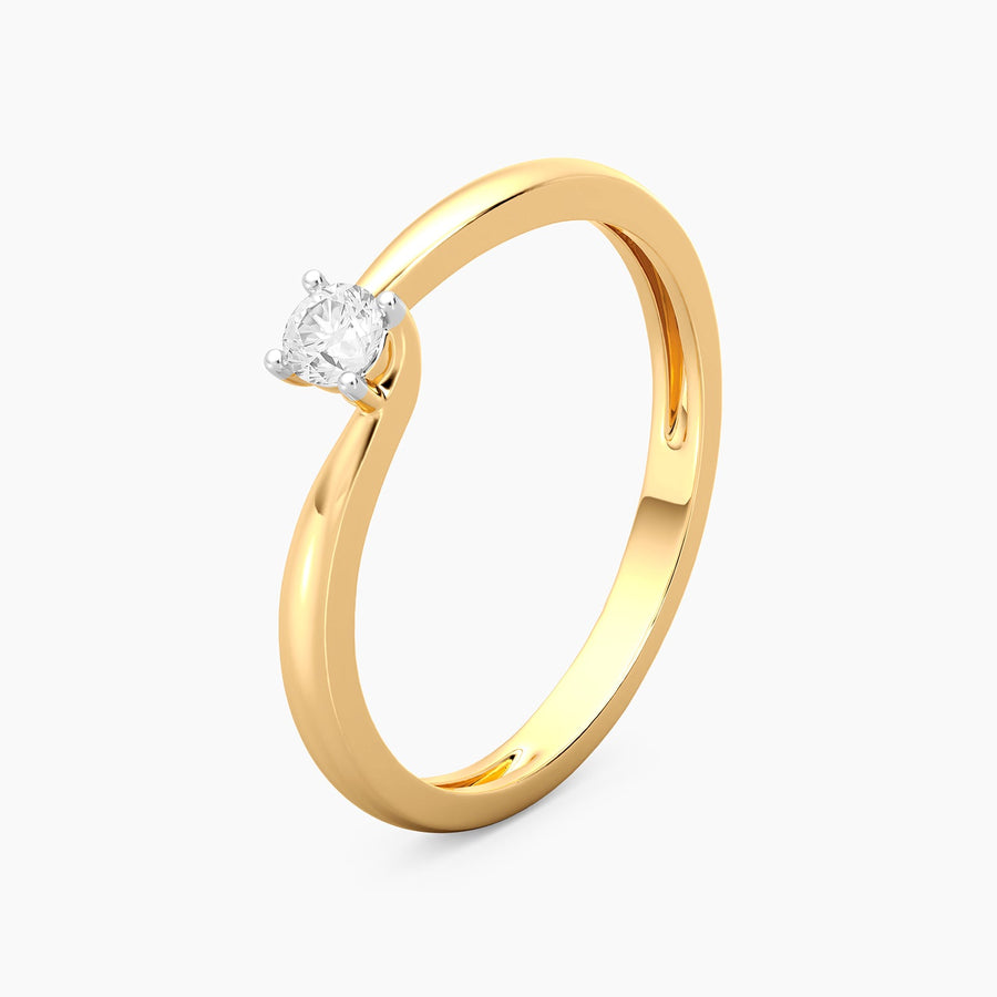 Lab-Grown 0.11 Ct Twist & Turn Solo Ring