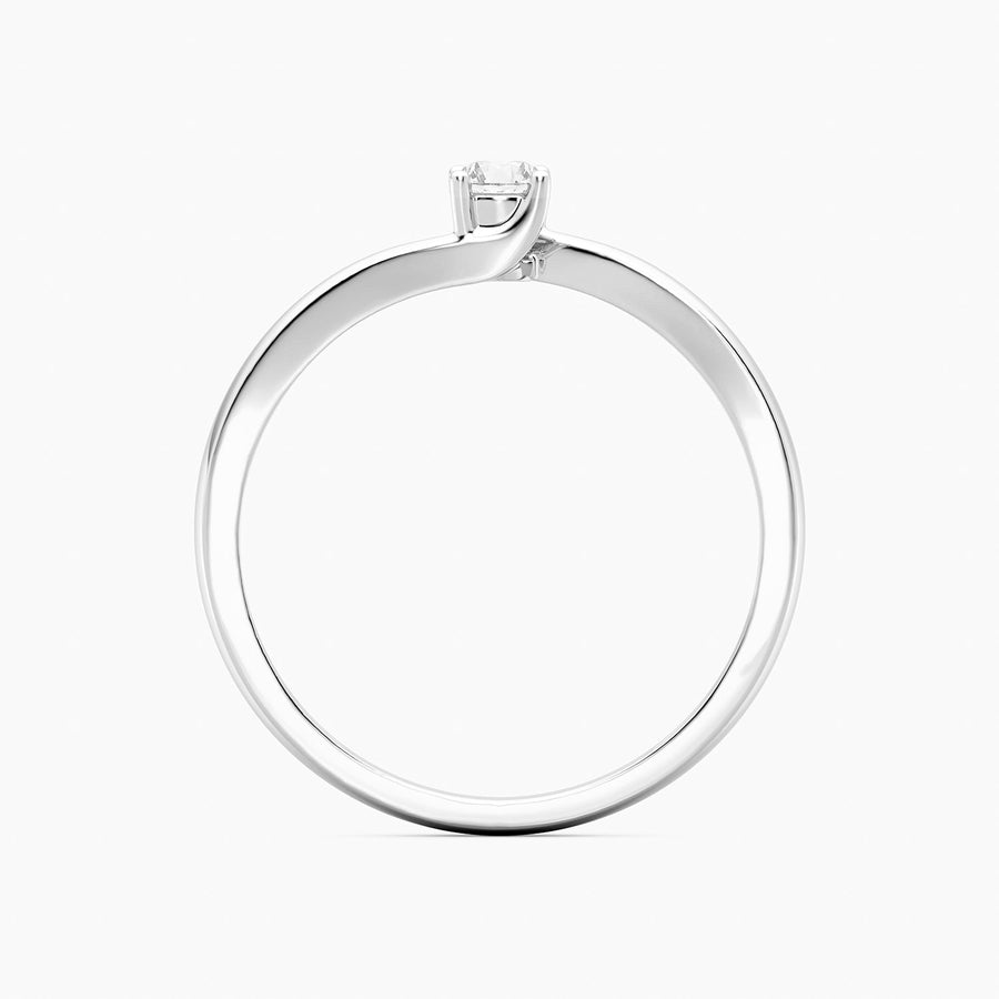 Lab-Grown 0.11 Ct Twist & Turn Solo Ring