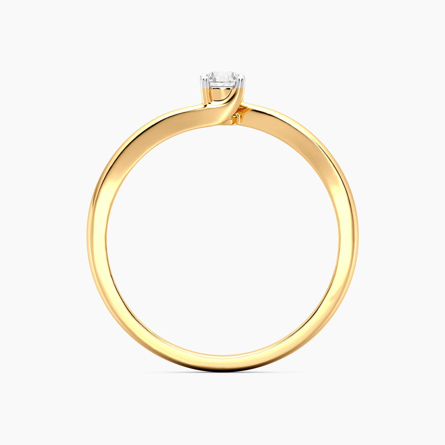Lab-Grown 0.11 Ct Twist & Turn Solo Ring