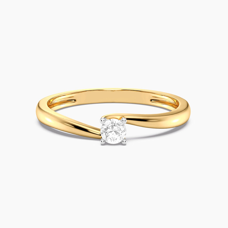 Lab-Grown 0.11 Ct Twist & Turn Solo Ring