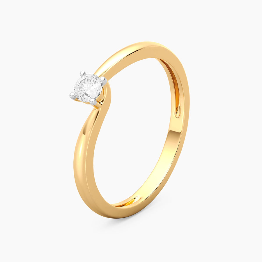 Lab-Grown 0.13 Ct Twist & Turn Solo Ring