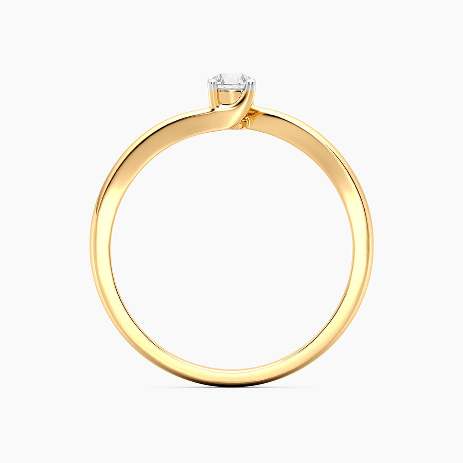 Lab-Grown 0.13 Ct Twist & Turn Solo Ring