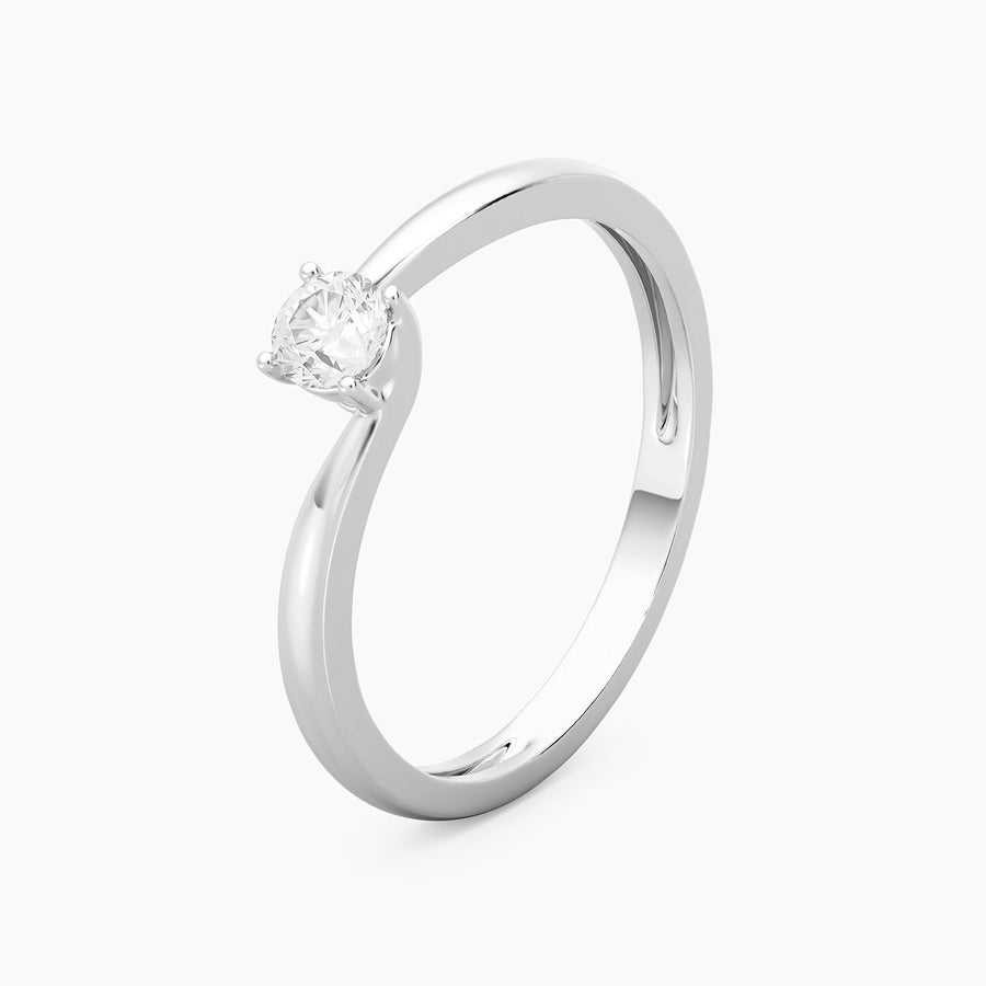 Lab-Grown 0.20 Ct Twist & Turn Solo Ring
