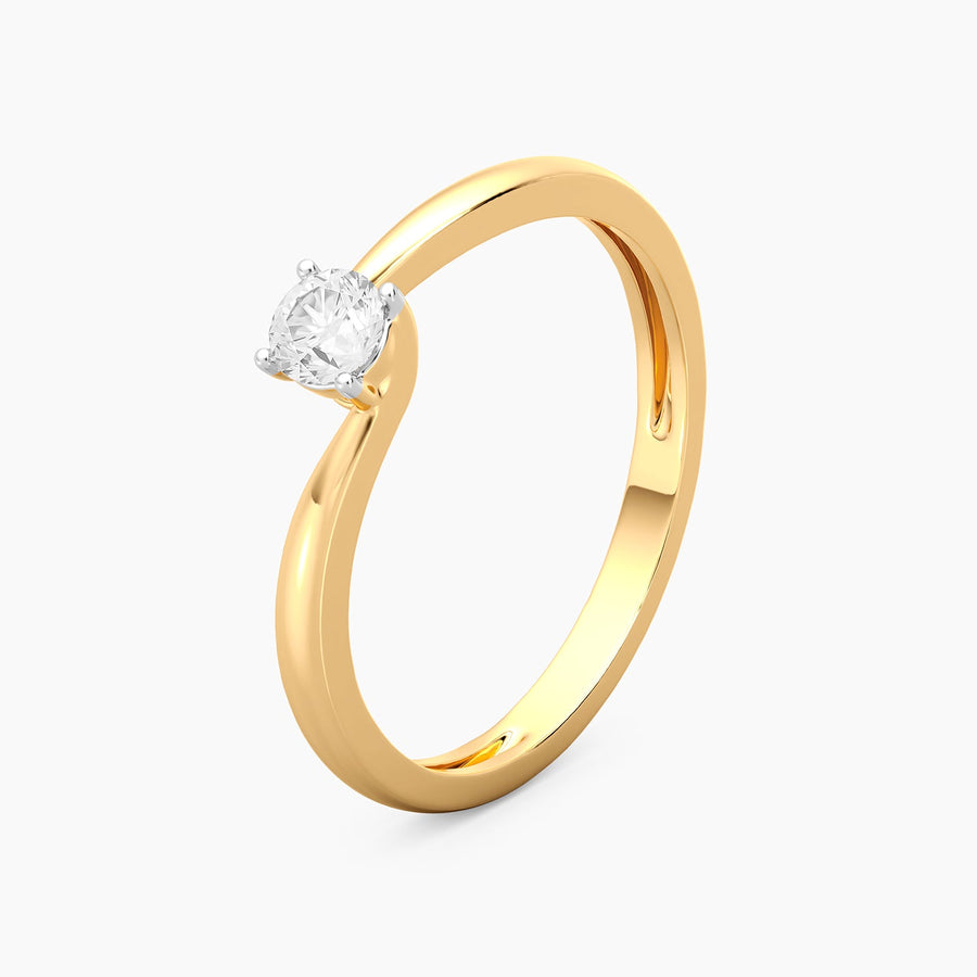 Lab-Grown 0.20 Ct Twist & Turn Solo Ring