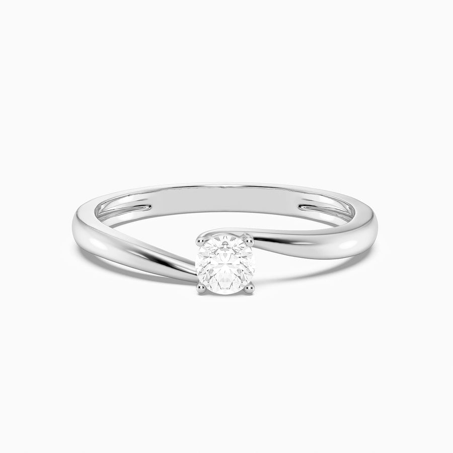 Lab-Grown 0.20 Ct Twist & Turn Solo Ring