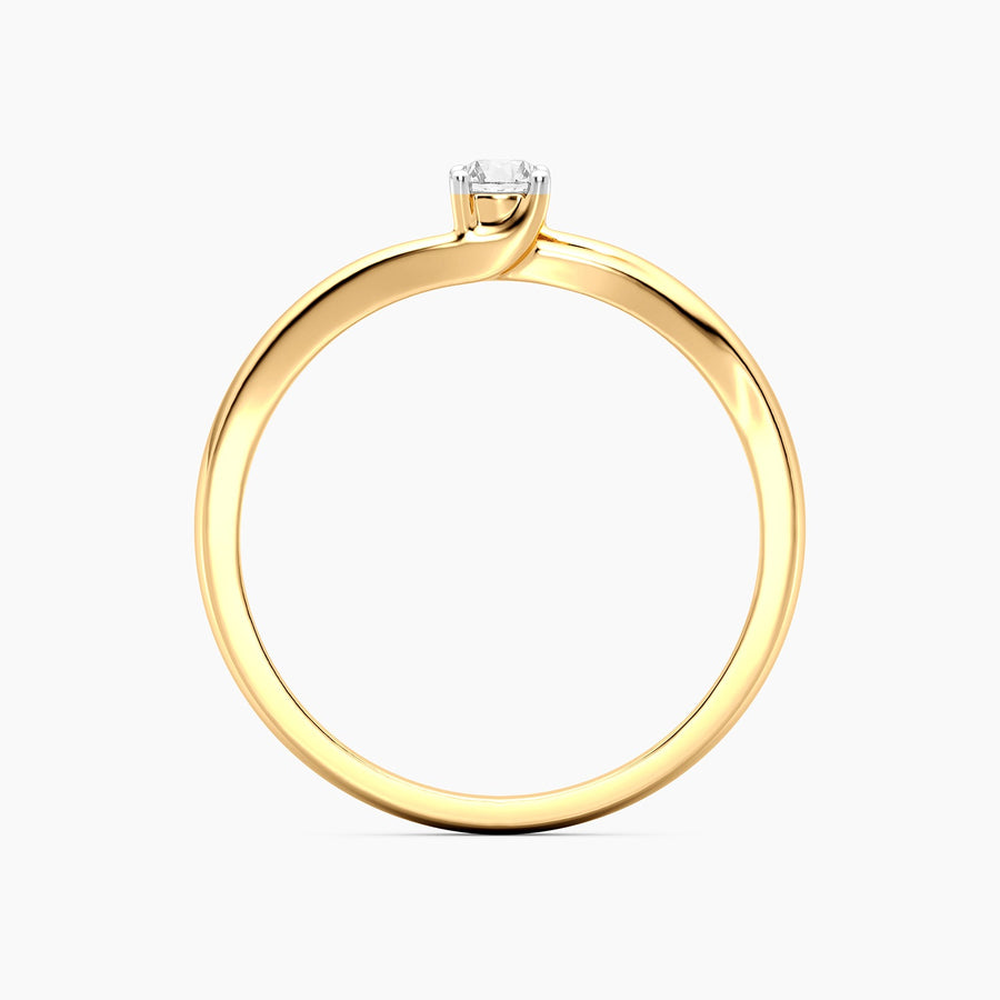 Lab-Grown 0.11 Ct Grapevine Solo Ring