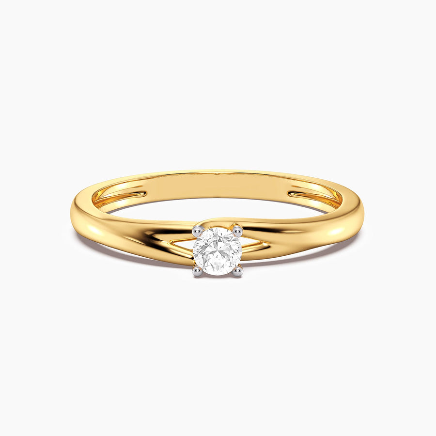 Lab-Grown 0.11 Ct Grapevine Solo Ring