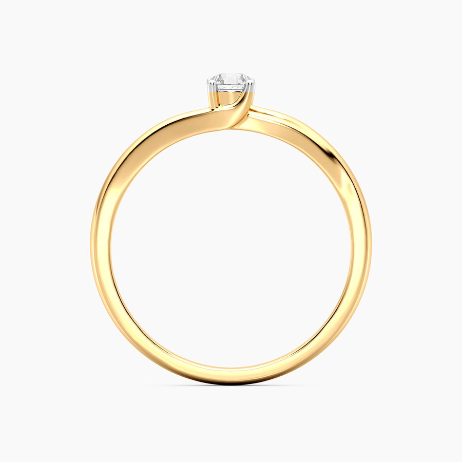 Lab-Grown 0.13 Ct Grapevine Solo Ring