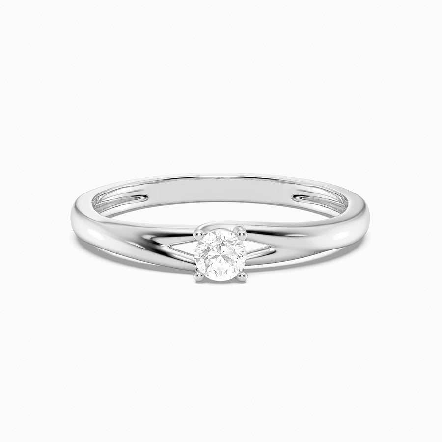 Lab-Grown 0.13 Ct Grapevine Solo Ring
