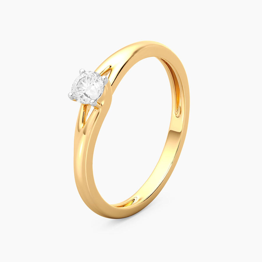 Lab-Grown 0.20 Ct Grapevine Solo Ring