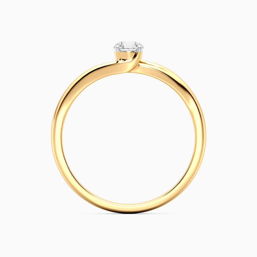 Lab-Grown 0.20 Ct Grapevine Solo Ring