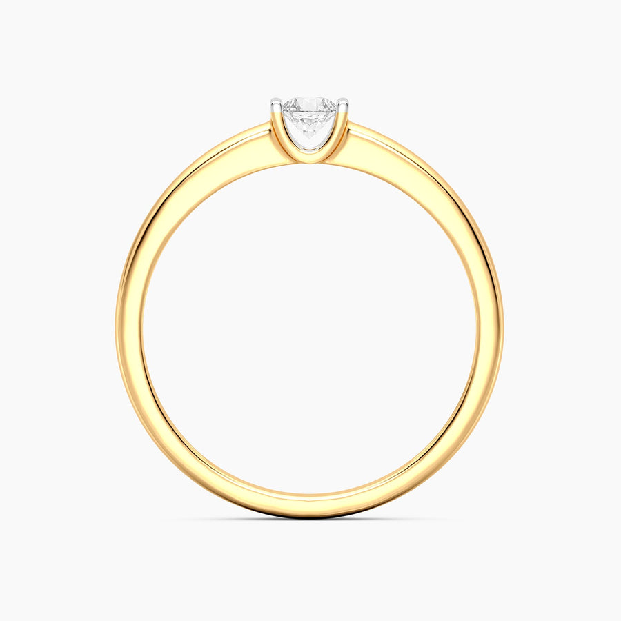 Lab-Grown 0.11 Ct Twin Bar Stackable Ring