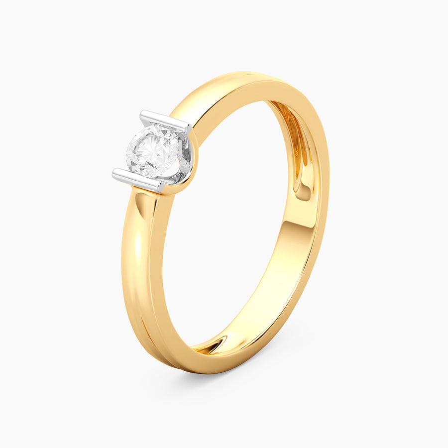 Lab-Grown 0.20 Ct Twin Bar Stackable Ring