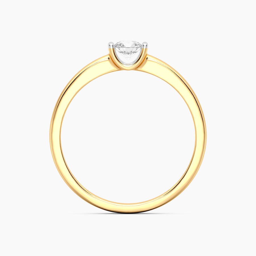 Lab-Grown 0.20 Ct Twin Bar Stackable Ring
