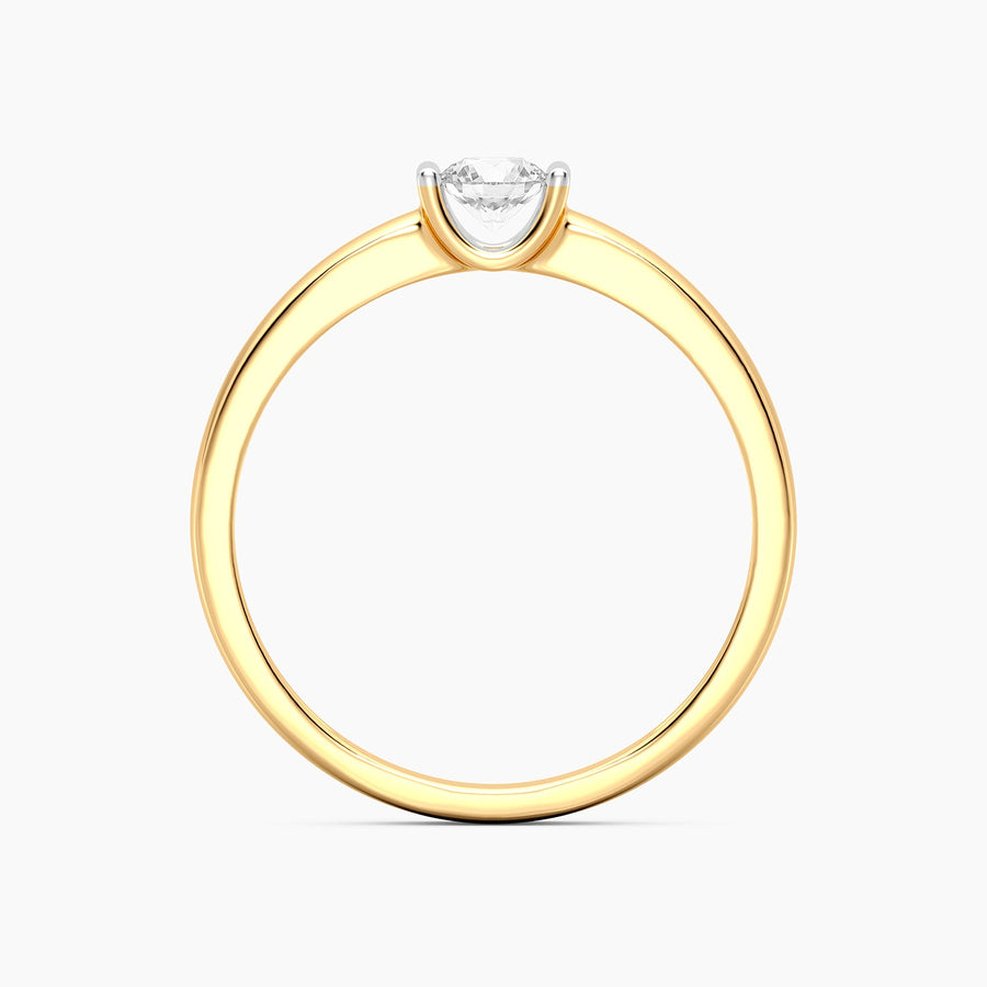 Lab-Grown 0.20 Ct Twin Bar Stackable Ring