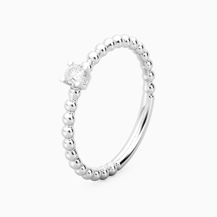 Lab-Grown 0.10 Ct Puff Ring