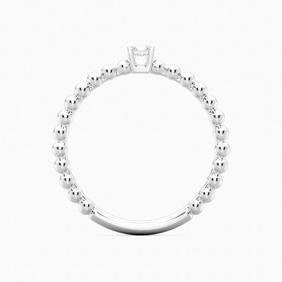 Lab-Grown 0.10 Ct Puff Ring