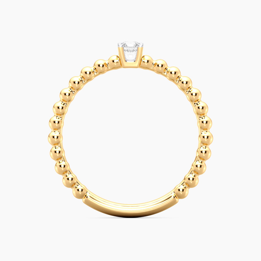 Lab-Grown 0.10 Ct Puff Ring