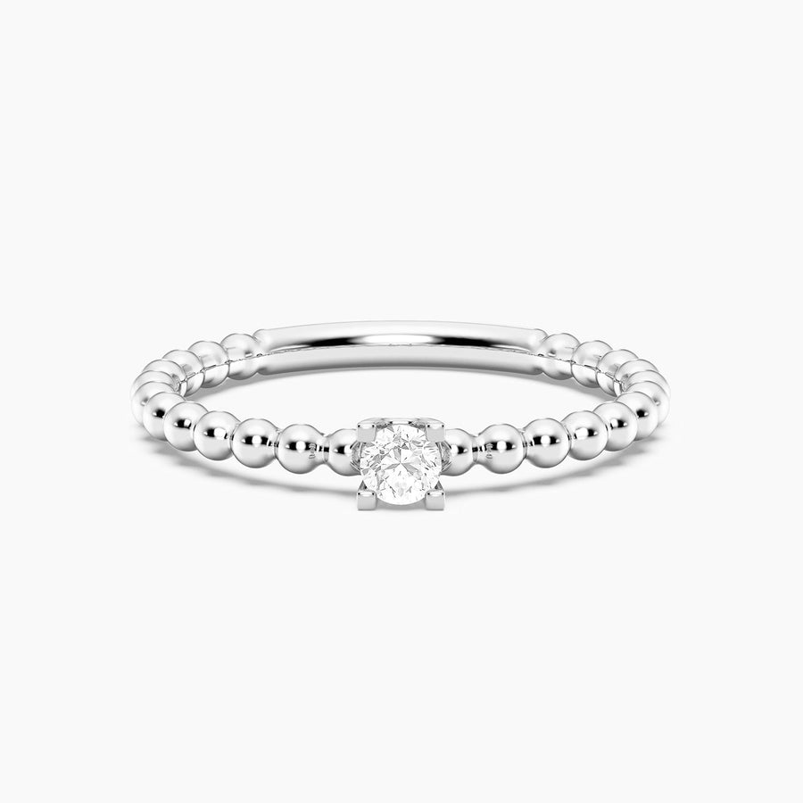 Lab-Grown 0.10 Ct Puff Ring