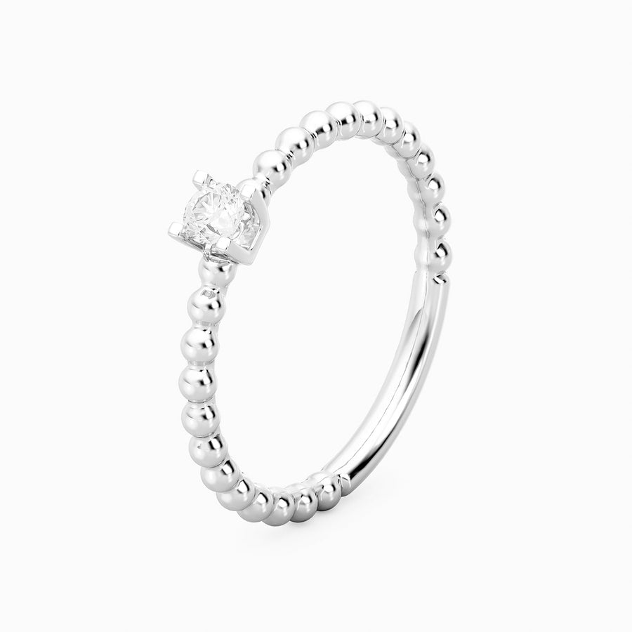 Lab-Grown 0.13 Ct Puff Ring