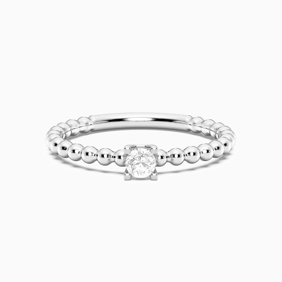 Lab-Grown 0.13 Ct Puff Ring