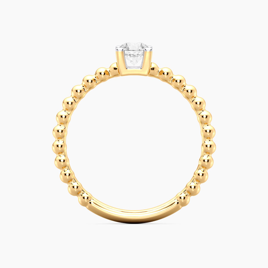 Lab-Grown 0.25 Ct Puff Ring