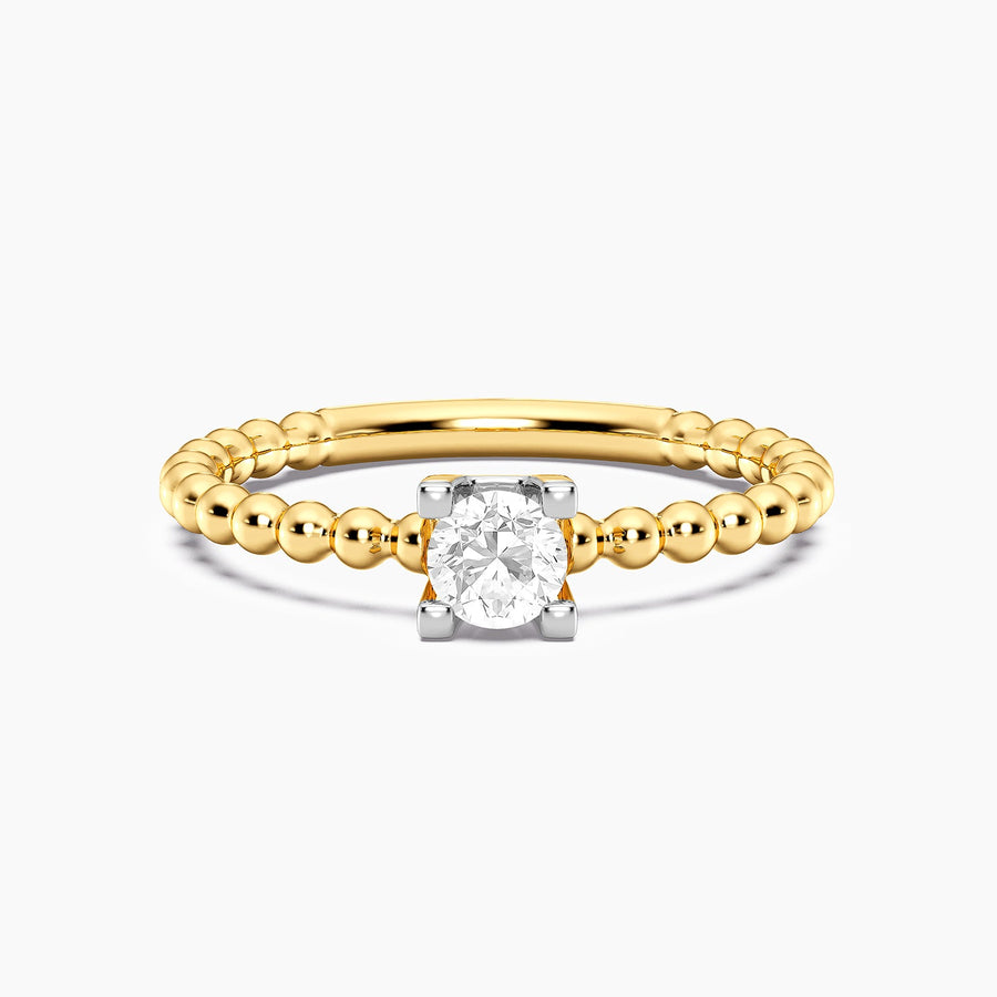 Lab-Grown 0.25 Ct Puff Ring
